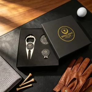 Magnetic Custom 6 In 1 Single Prong Golf Divot Tool Brass Blanks With Ball Marker And Bottle Opener