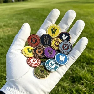 Magnetic Custom Watch Face Blank Golf Ball Marker Metal Low MOQ Magnet Custom and Tee Laser Engrave for Golf Shoe Clip Set