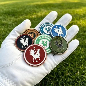 Magnetic Custom Watch Face Golf Ball Marker Low MOQ Magnet Custom and Tee Laser Engrave for Golf Shoe Clip Set Image