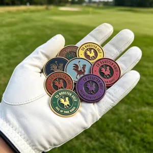 Magnetic Custom Watch Face Golf Glove With Ball Marker Low MOQ Magnet Custom and Tee Laser Engrave for Golf Shoe Clip Set