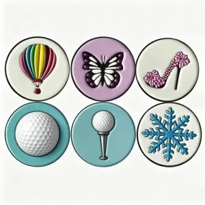 Magnetic Golf Ball Marker Custom Printed Logo Personalized Golf Accessory