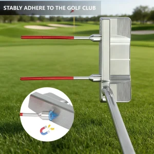 Magnetic Golf Putter Trainer 3 Detachable Swing Training Aid with Chipping Direction Indicator Alignment Tool for Golfer