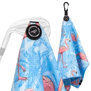 Magnetic Golf Towel New Design Microfiber Golf Towel with Magnet for Strong Hold to Golf Carts or Clubs
