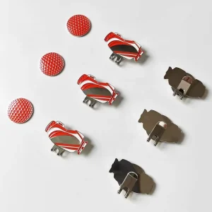Magnetic Outdoor Metal Golf Marker Supplies Accessories Golf Ball Marker with Magnetic Hat Clip Golf Accessory