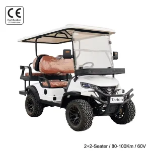 Maintenance Free Battery 4 Seater 60V Adult Electric Golf Cart with 35KM H Speed and 90km Range for Family Leisure