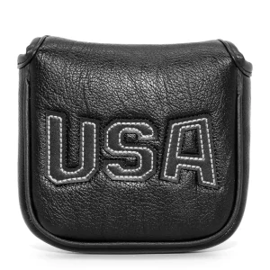 Mallet Putter Headcover Customized Logo Square Putter Head Covers USA Golf Head Cover for Putter with Magnetic