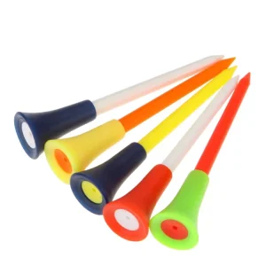 Manufacture Various Styles Rubber Top Plastic Golf Tees Golf Accessories