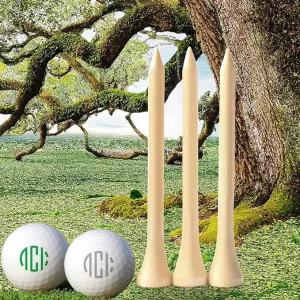 Manufacturer 54mm Natural Bamboo Golf Tees 100pcs Per Polybag Packaging
