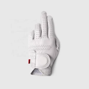 Manufacturer Both Hands Custom Rubber Patch Logo Golf Gloves Cabretta Leather Golf Gloves