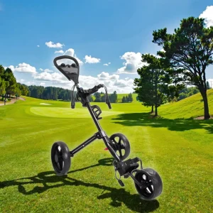 Manufacturer Custom Aluminum Alloy Golf Trolley 20kg Load Capacity 200W Motor 12km/h Speed Three Wheel Foldable Push