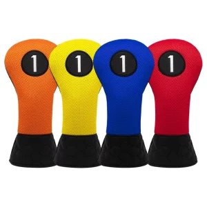 Manufacturer Custom Design Golf Headcover Driver Nylon PU Leather Golf Head Covers Driver Wood Cover Golf