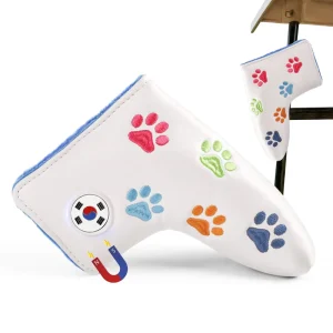 Manufacturer Custom Embroidery Logo Putter Head Cover Golf Headcover Blade Putter Covers