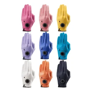 Manufacturer Custom High Quality Golf Glove Anti Slip Pink Golf Gloves Cabretta Leather Blank Golf Gloves