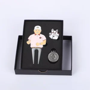 Manufacturer Custom Logo Golf Ball Marker Pitch Premium Magnet Golf Divot Tool Set