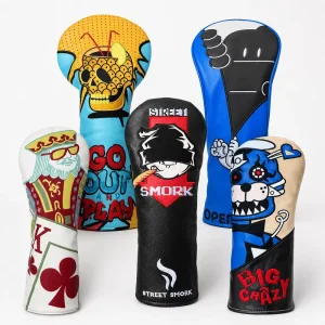 Manufacturer Custom Magnetic Putter Golf Headcover Waterproof PU Leather