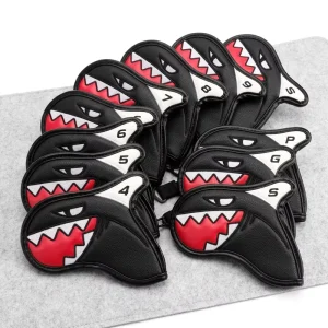 Manufacturer Custom PU Leather Golf Club Head Covers Luxury Embroidery Animal Waterproof Durable Protective Golf Head Covers