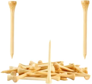 Manufacturer Customizable Eco Friendly Wood Bamboo Golf Tee Custom Logo Packaging JY Brand Model JYGT253101 Multiple Sizes