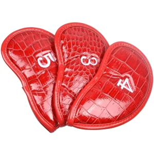 Manufacturer Customized Golf Iron Set and Wood Putter Head Covers Custom Premium PU Leather Embroidery Club Headcovers With Logo