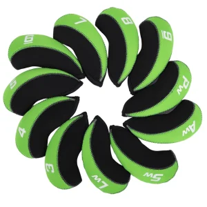 Manufacturer Design 11Pcs Set Golf Club Head Covers Iron Neoprene Golf Club Cover Iron