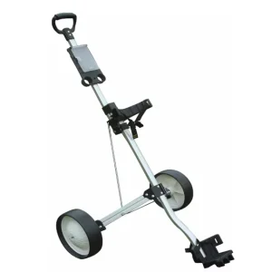 Manufacturer Durable Iron Golf Cart Golf Course Rental Trolley Hand Pulled with 100kg Load Capacity