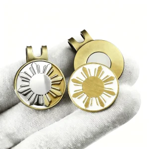 Manufacturer Golf Ball Marker Hat Clip Poker Chip Custom Design Pin Coin Embossed Ball Marker With Your Design
