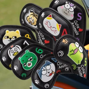 Manufacturer Golf Iron Club Cover Cute Animals Magnetic Custom Logo Golf Iron Headcovers