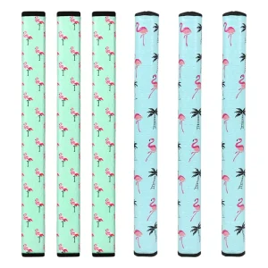 Manufacturer OEM PU Leather Wrap and EVA Core Golf Grips Customized Design Logo Golf Putter Grip Golf Club Grips