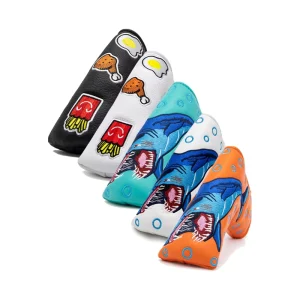 Manufacturer PU Leather Magnetic Blade Putter Headcover