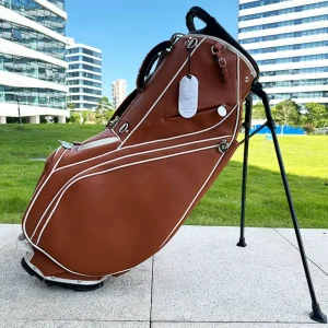 Manufacturer Personalized Custom Logo Portable Multicolor Waterproof Golf Bags 14 Divider PU Leather Durable Zipper Closure