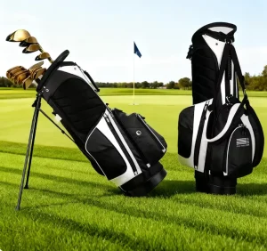 Manufacturer Portable Waterproof Nylon Golf Bag with Embroidery Custom Logo Unisex Latest Design