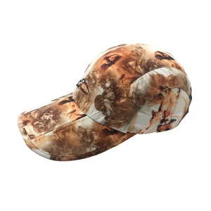 Manufacturer Waterproof 100% Polyester Sporty Terry Foldable Quick Dry Embroidered Baseball Cap