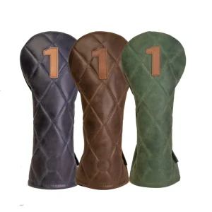 Manufacturer Waterproof PU Leather Golf Club Head Cover with Customized Logo OEM/ODM