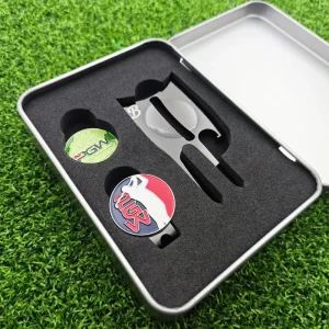 Manufacturers Custom Gold Supplier Etch Logo Thickened Custom Hat Clip Set
