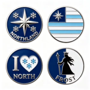 Manufacturers Custom Golf Ball Marker Engraveable Golf Ball Marker Set Blank Golf Ball Marker for Laser
