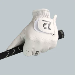 Manufacturer’s Durable Cabretta Leather Golf Gloves White Breathable Lightweight Soft Comfortable Stretch