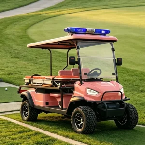 Matte Finish Custom Color Medical Electric Golf Cart with Stretcher