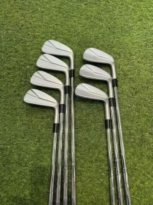 Men Complete Golf Irons 5 PW Forged Cavity Back Iron Set Stable Steel Shaft Consistent Distance Easy Control Golf Training