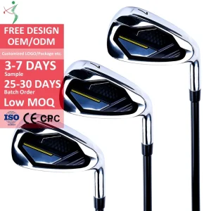 Men Women Right Handed Custom Logo Printing Golf Iron Club Steel Shafts Irons Sand Unisex