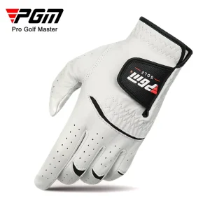 Men’s Anti Slip Sheepskin Leather Golf Mittens for Left/Right Hand Golf Gloves