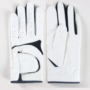 Men’s Breathable Left Hand Golf Glove with Anti Slip Palm Full Finger Custom Logo Option Durable Adjustable for Gym Sports Use