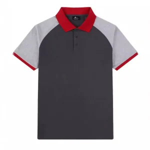 Men’s Casual Golf Shirt Short Sleeve Breathable 180g Knitted Polyester Cotton Canvas OEM Service Button Front Solid Shirt