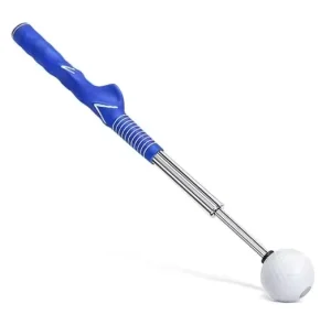 Men’s Custom Logo Pop Up Power Flex Swing Trainer Aid Rubber Stick Golf Training Accessory for Warm Up and Gifts