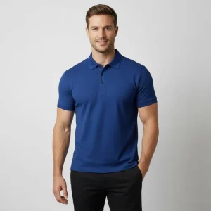 Men’s Golf Shirts Solid Design 100% Cotton 210g Short Sleeve Breathable Casual Golf Clothing