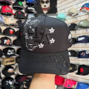 Men’s Gorra Hats X Ct Rockstar Vintage Halloween Caps Embroidered Sports Black Brim 5 Panel El Beards Hats
