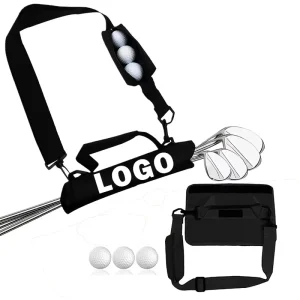 Men’s Lightweight Stand Golf Bag with Adjustable Shoulder Strap Mini Carry Carrier for Driving Range Training
