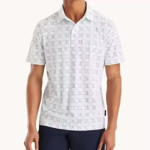 Men’s Polyester Spandex Golf Polo Shirt Breathable Fast Drying Custom Print Design Professional Golf Clothing