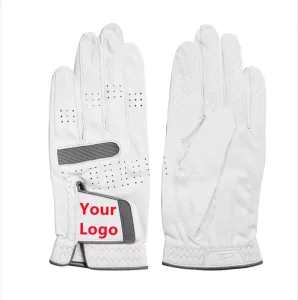 Men’s Wear-resistant Soft Sheepskin Leather Golf Gloves