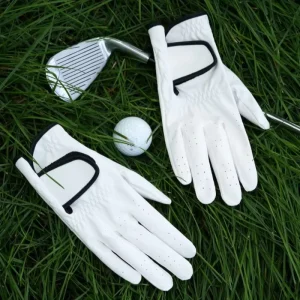 Men’s Women’s Imported Lambskin PU Microfiber Golf Gloves Wear Resistant Breathable Non Slip Leather Golf Gloves Sports Gear
