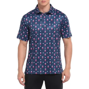 Merchandise Show Golf Apparel Clothing Manufacturers Custom Brand Design Logo Performance Sports Golf Polo T Shirt
