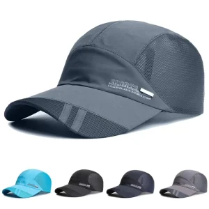 Mesh Breathable Waterproof Baseball Cap Spring Summer Outdoor Casual Sun-blocking Peaked Cap Wide Brim High Crown Gift